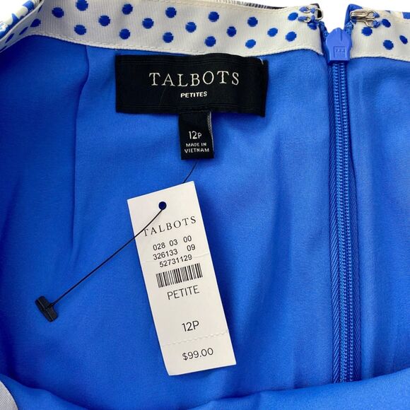 NWT Talbots Pencil Skirt Womens Petite 12 Floral Knee Length Bloomcore Career - Picture 5 of 10